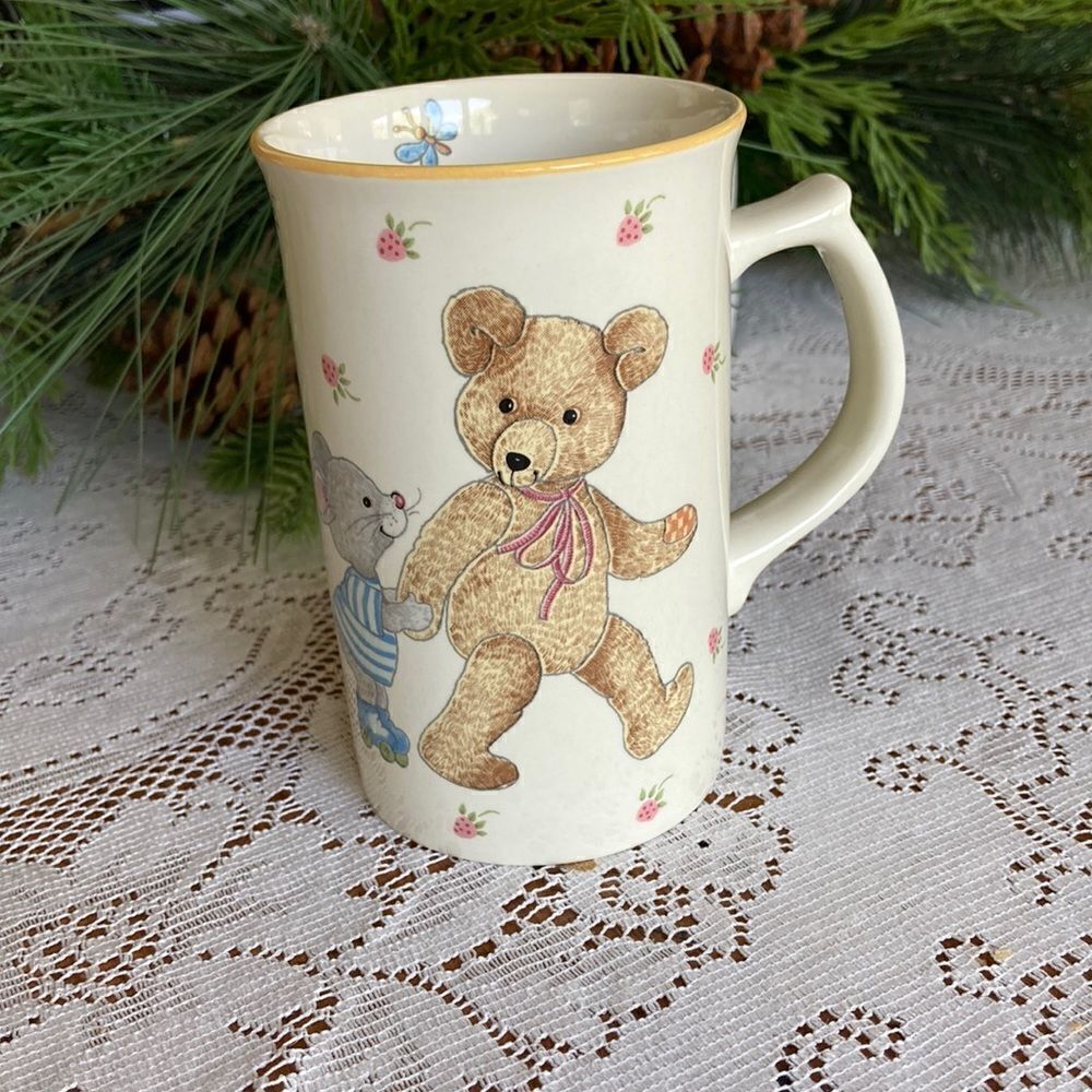 EUC Vintage MIKASA Teddy Collection CC018 Ceramic Mug